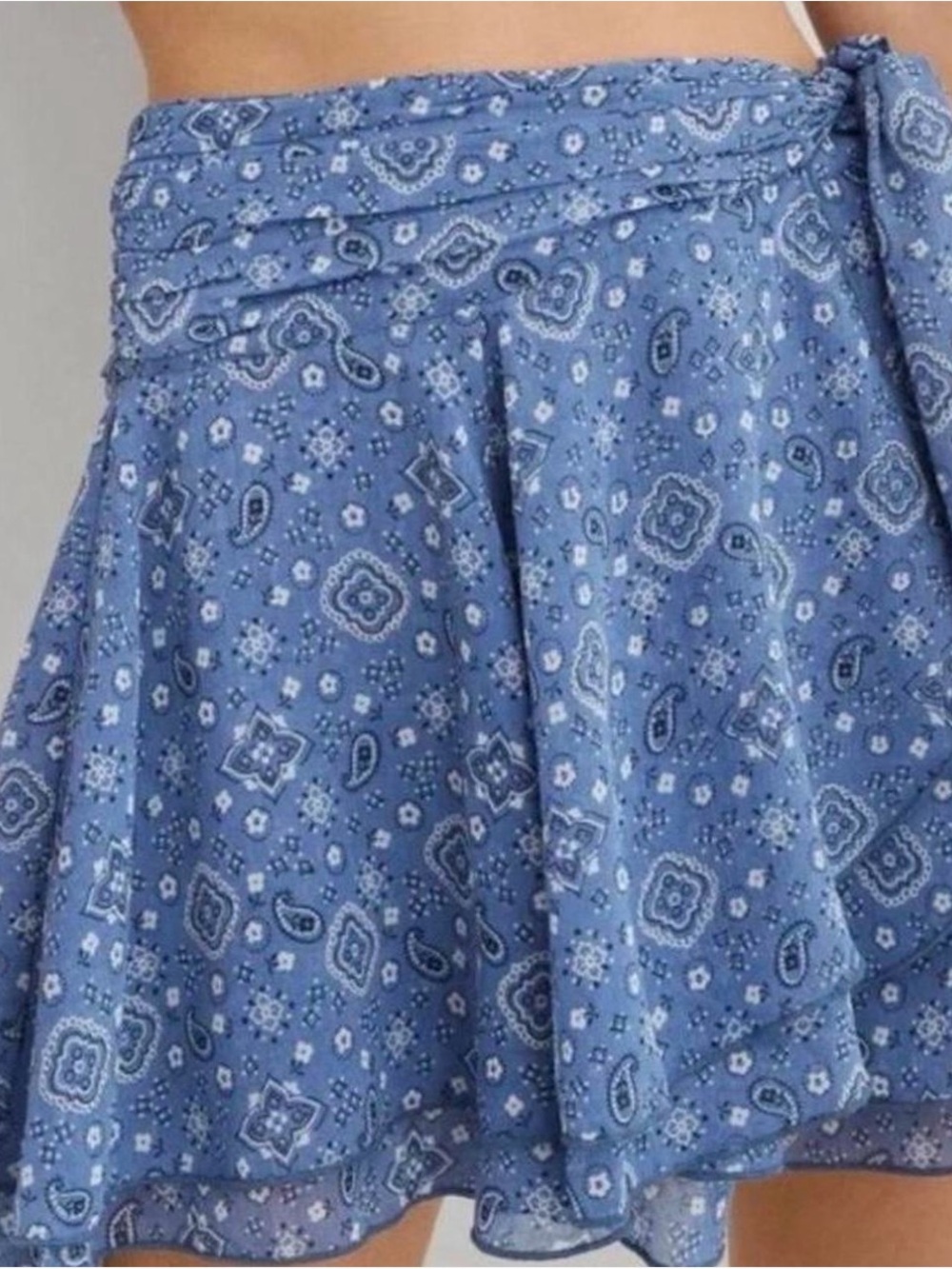 Chiffon wrap skirt